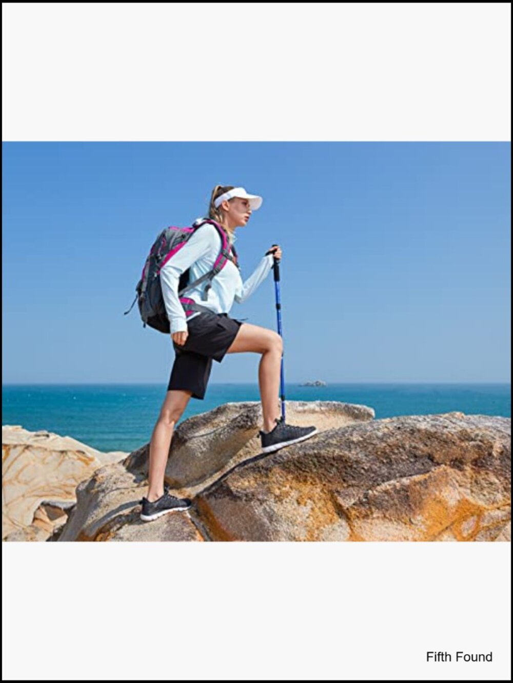 Women's Lightweight Quick Dry Hiking Cargo Shorts w/ 5 Zipper Pockets UPF 50+ - Picture 3 of 7